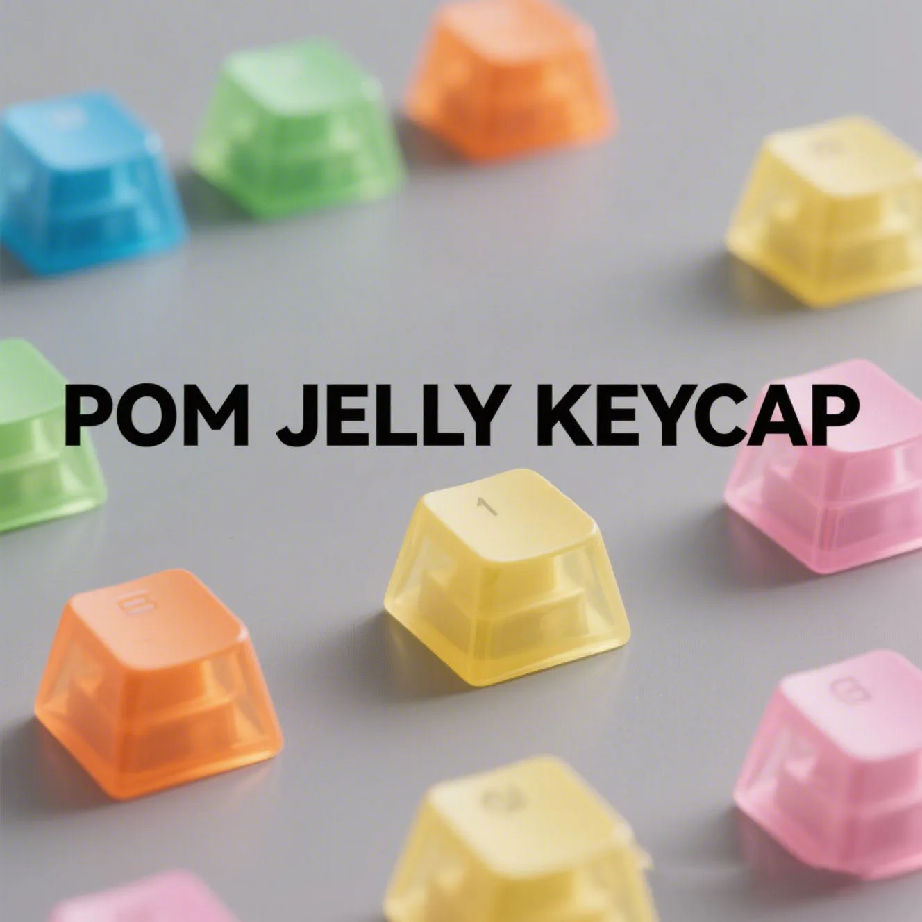 what do pom jelly keycaps feel like